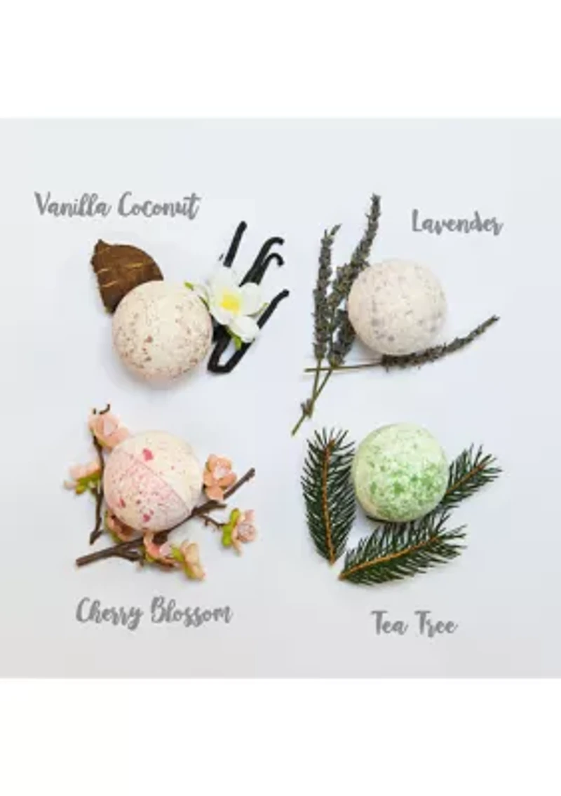Marble Bath Bombs Set, 9 Handmade Bubble Bombs Gift Box
