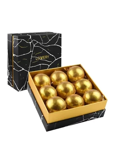 24K Gold Bath Bombs Gift Box, 9 Handmade Spa Bombs