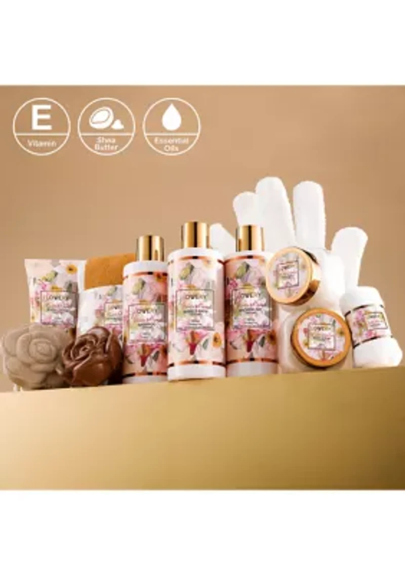 Vanilla Coconut Home Spa Gift Basket