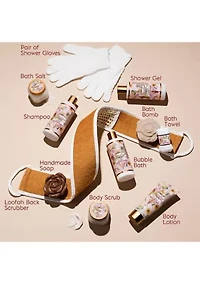 Vanilla Coconut Home Spa Gift Basket