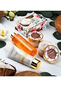 Coconut Bath and Body Kit in a Spa Bag