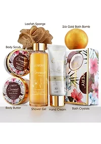 Coconut Bath and Body Kit in a Spa Bag