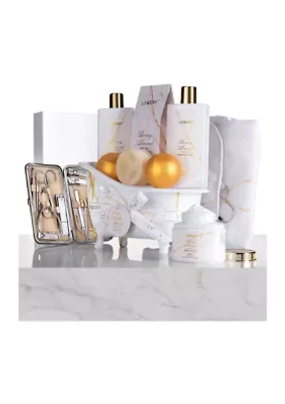 Aromatherapy Spa Gifts, 31pc Self Care Kit, Thank You Gifts, White Orchid Birthday Gifts
