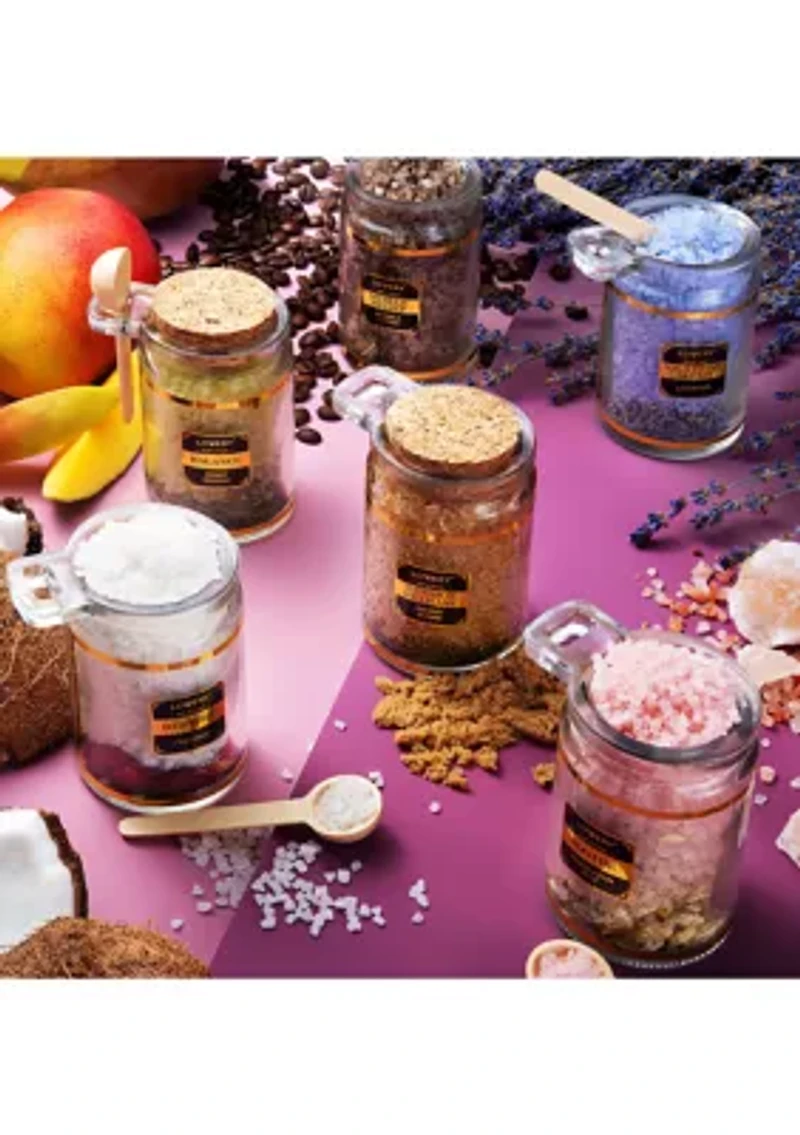 Bath Salts Gift Set with Natural Hers and Essentail Oils