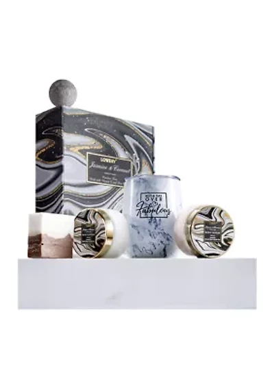 Personalized Gifts - Unique Handmade Spa Gift Box - Wine Tumbler Care Package