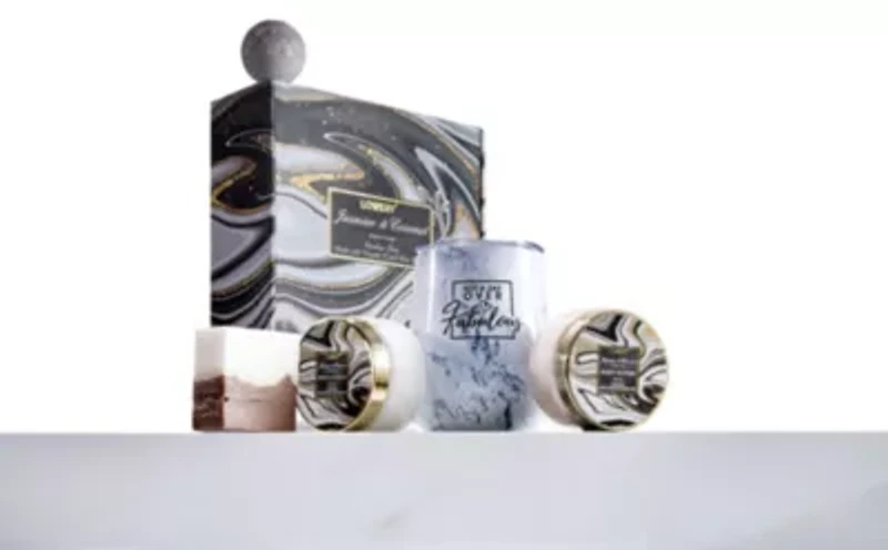 Personalized Gifts - Unique Handmade Spa Gift Box - Wine Tumbler Care Package