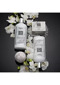 Spa Gifts - Bath & Body Gift Set - White Orchid Self Care Gift Basket in Marble Tub