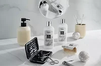 Spa Gifts - Bath & Body Gift Set - White Orchid Self Care Gift Basket in Marble Tub