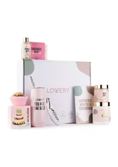 Wine Tumbler Happy Birthday Gifts for Women - Gifts for Mom - Relaxing Spa Kit
