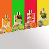 Bath and Body Care Gift Set, Home Spa Kit in Lemon, Orange, Grapefruit Lime Scents, Relaxing Stress Relief Gift, 19 Piece
