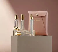 6pc Eau de Parfum Perfumes for Women, Floral Fragrances with Leather Pouch