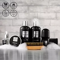 Deluxe Sandalwood Self Care Grooming Beard Kit, 10pc Bath and Body Relaxing Set