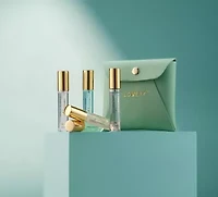 5pc Mini Perfumes for Travel Gifts, Solo Scent and Layering Fragrances with Pouch