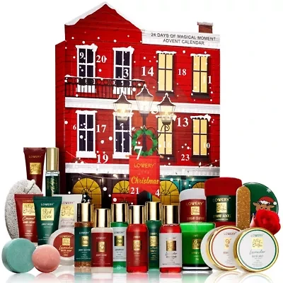 2022 Limited Edition Advent Calendar, Christmas Advent Calendar - 24pc Bath & Body Care