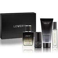 5-Pc. Black Amber Bath & Body Gift Set - Cologne, Shave Gel, Deodorant & More