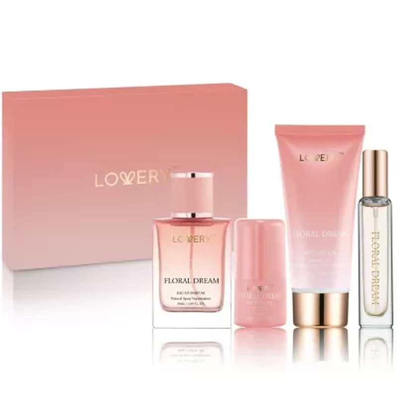 5-Pc. Floral Dream Gift Set with Eau de Parfum, Deodorant, Lotion & Cologne