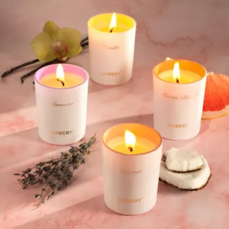 15-Pc. Candle Gift Set with 12 Scented Home Candles, Calendar & Gold Pen