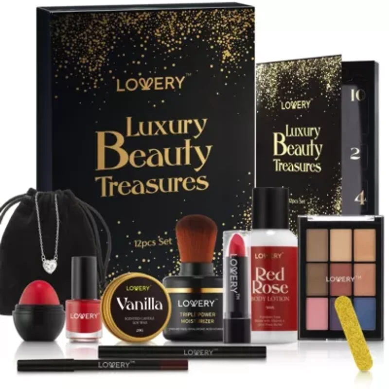 12 Days Luxury Beauty Advent Calendar, 22-Pc. Makeup & Skincare Gift Set