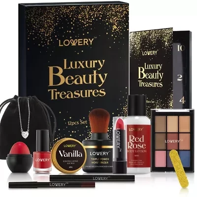 12 Days Luxury Beauty Advent Calendar, 22-Pc. Makeup & Skincare Gift Set
