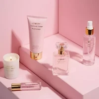 6-Pc. Damask Rose Romance Bath and Body Care Gift Set with Candle & More