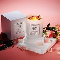 Rose Home Candle, 8oz Luxury Aromatherapy Scented Candle Gift Set