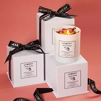 Rose Home Candle, 8oz Luxury Aromatherapy Scented Candle Gift Set