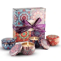 4-Pc. Travel Candle Gift Set - Coconut, Vanilla, Lavender, Citrus Scents