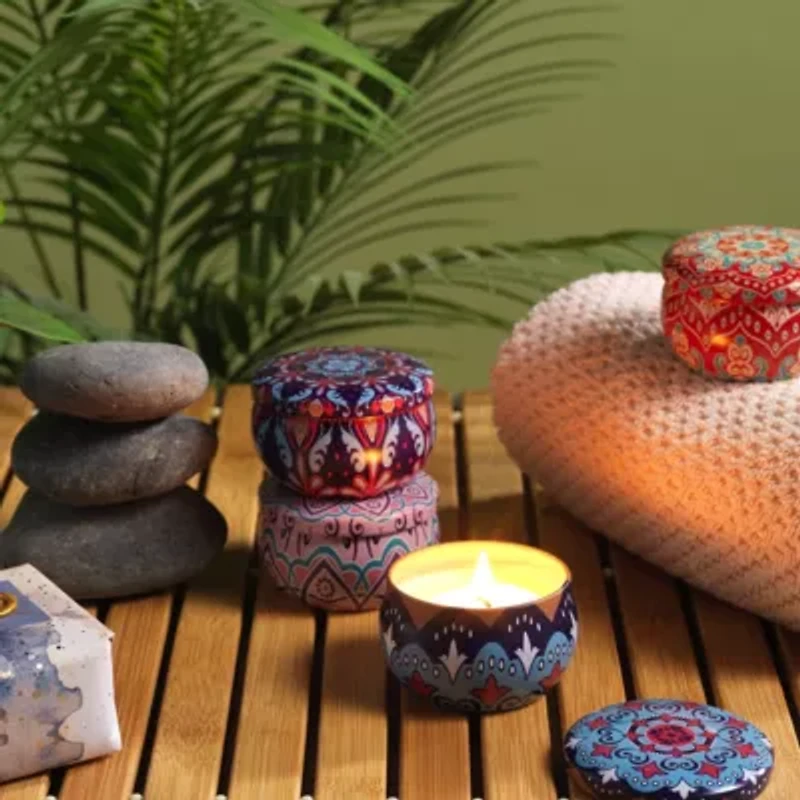 4-Pc. Travel Candle Gift Set - Coconut, Vanilla, Lavender, Citrus Scents