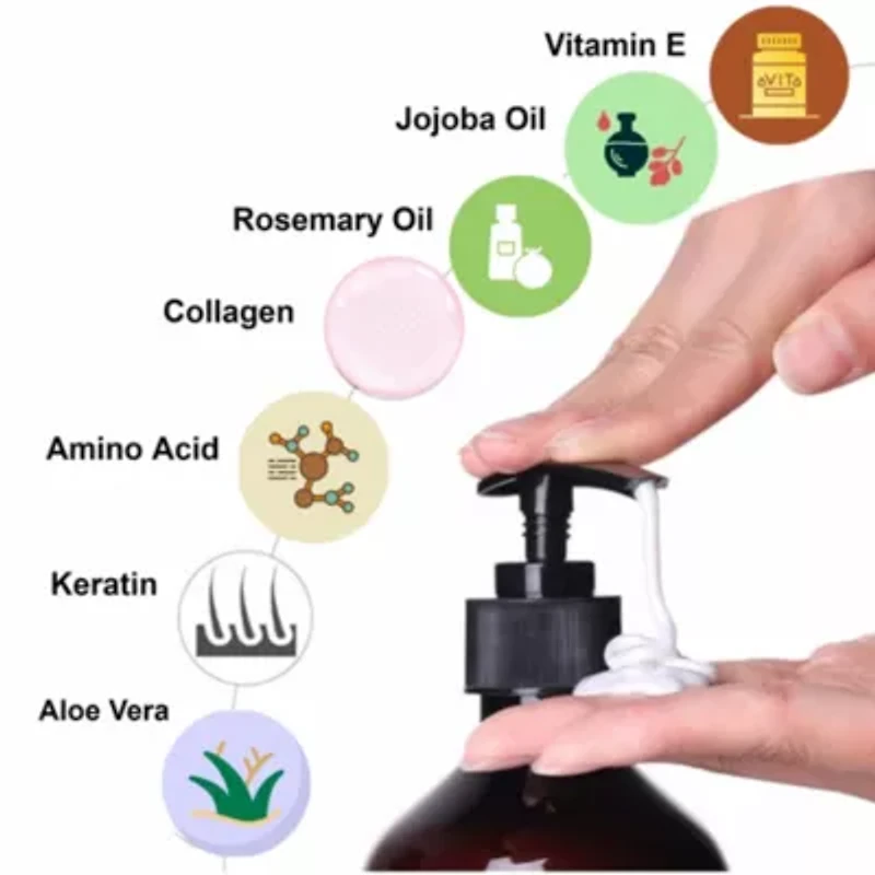 Rosemary Shampoo, Made in USA, 16 oz.