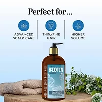 Biotin Shampoo, Made in USA, 16 oz.