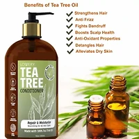 Tea Tree Conditioner, Made in USA, 16 oz.
