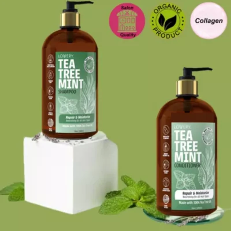 Tea Tree Mint Conditioner, Made in USA, 16 oz.