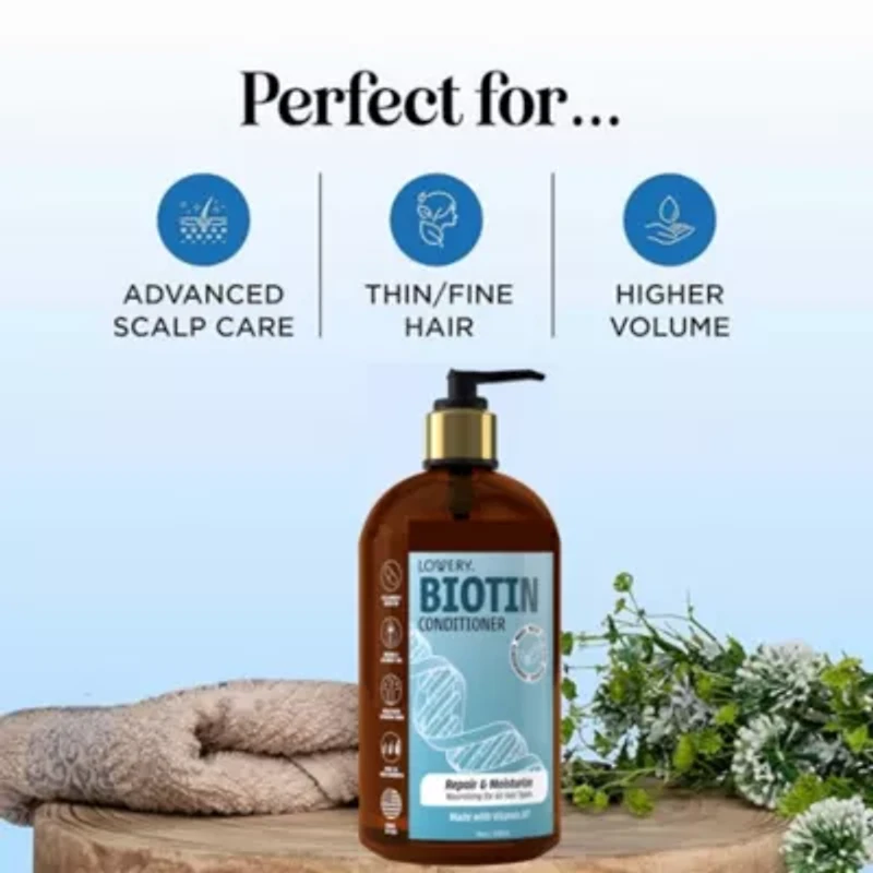 Biotin Conditioner, Made in USA, 16 oz.