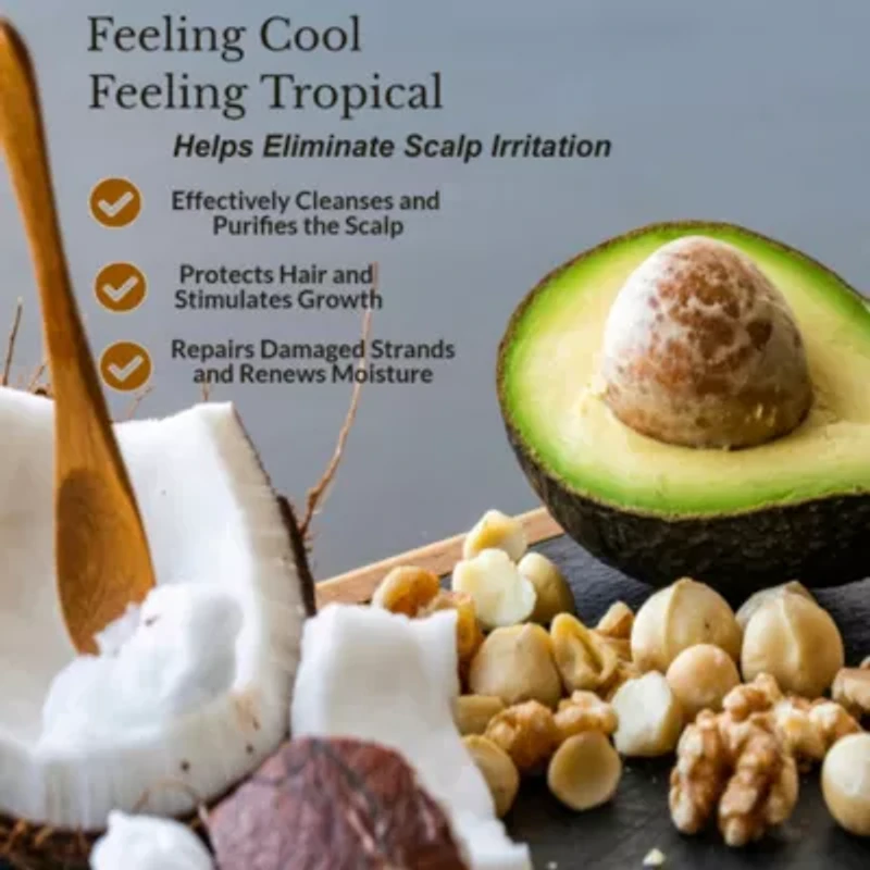 Coconut and Avocado Conditioner, Made in USA, 16 oz.