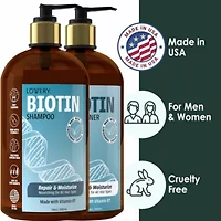 Biotin Shampoo and Conditioner Gift Set, Made in USA, 32 oz.