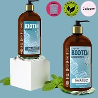 Biotin Shampoo and Conditioner Gift Set, Made in USA, 32 oz.