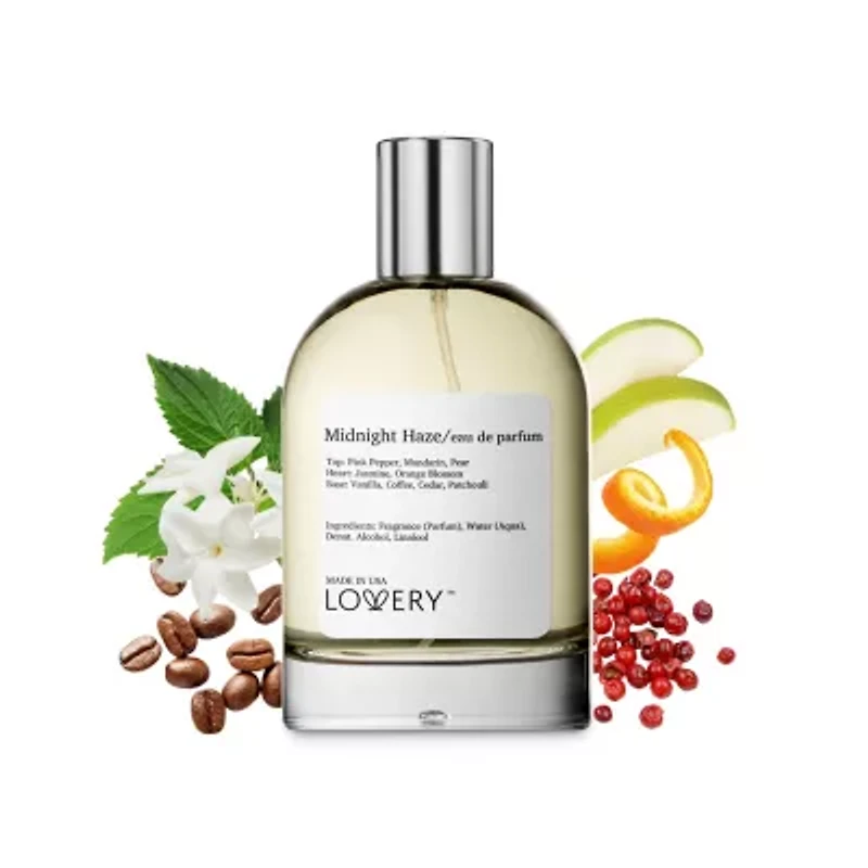 Lovery Midnight Haze Perfume Inspired by YSL Black Opium - 3.38fl oz Long Lasting Eau de Parfum - Made in USA