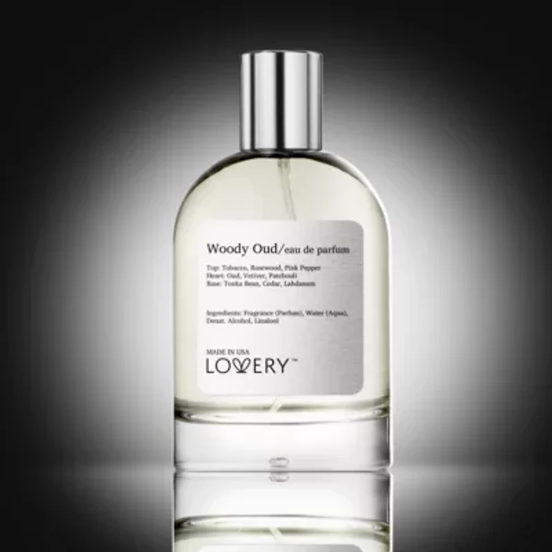 Lovery Woody Oud Perfume Inspired by Tom Ford Oud Wood EDP - 3.38fl oz Long Lasting Eau de Parfum - Made in USA