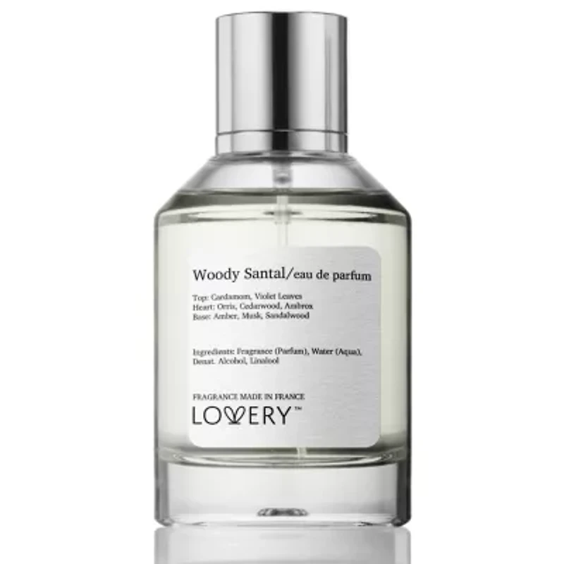 Lovery Woody Santal Perfume Inspired by Lelabo Santal 33 Fragrance - 3.38fl oz Long Lasting Eau de Parfum - Made in France