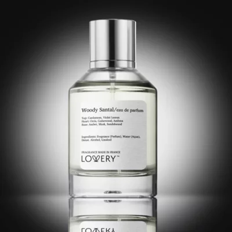 Lovery Woody Santal Perfume Inspired by Lelabo Santal 33 Fragrance - 3.38fl oz Long Lasting Eau de Parfum - Made in France