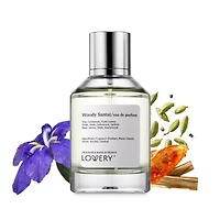 Lovery Woody Santal Perfume Inspired by Lelabo Santal 33 Fragrance - 3.38fl oz Long Lasting Eau de Parfum - Made in France