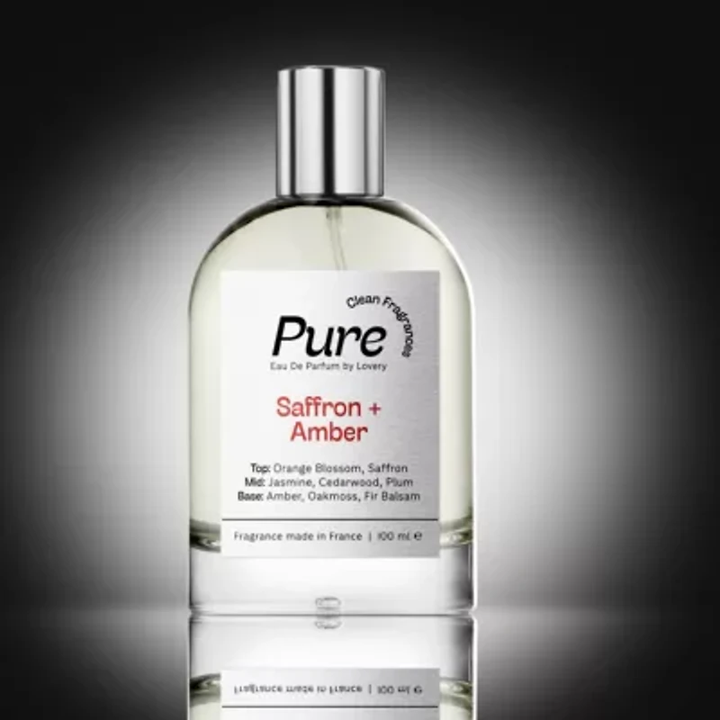 Lovery Pure Saffron Amber Perfume Inspired by Baccarat Rouge 540 - 3.38fl oz Long Lasting Eau de Parfum - Made in France