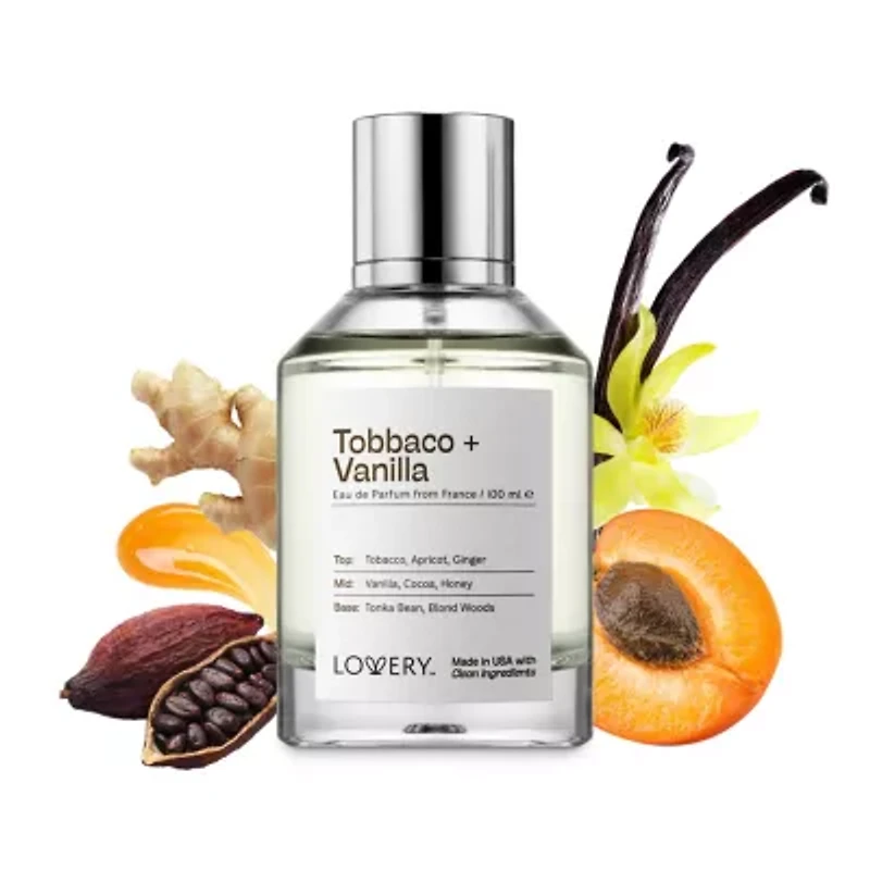 Lovery Tobacco Vanilla Perfume Inspired by Tom Ford Tobacco Vanille - 3.38fl oz Long Lasting Eau de Parfum - Made in USA