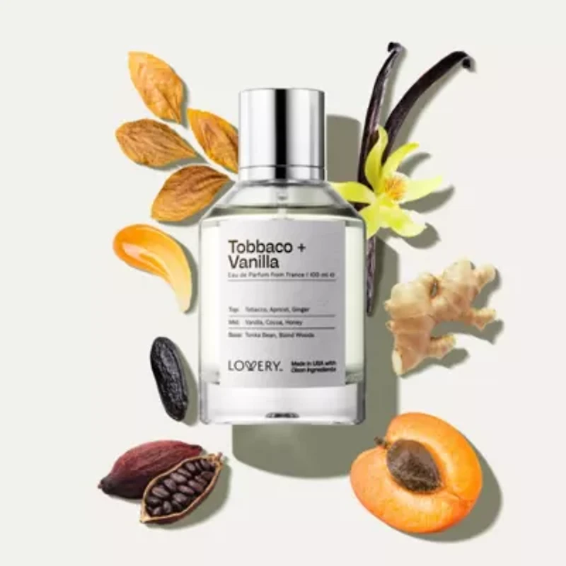 Lovery Tobacco Vanilla Perfume Inspired by Tom Ford Tobacco Vanille - 3.38fl oz Long Lasting Eau de Parfum - Made in USA