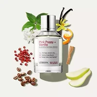 Lovery Pink Poppy & Vanilla Perfume Inspired by YSL Black Opium - 3.38fl oz Long Lasting EDP - Made in USA