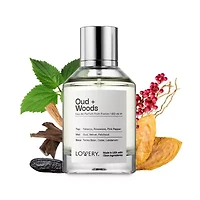 Lovery Oud Woods Perfume Inspired by Tom Ford Oud Wood - 3.38fl oz Long Lasting Eau de Parfum - Made in USA
