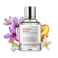 Lovery Saffron Amber Perfume Inspired by Baccarat Rouge 540 - 3.38fl oz Long Lasting Eau de Parfum - Made in USA