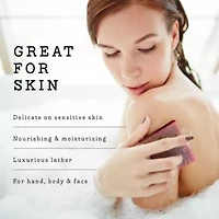 Lovery Handmade Goat Milk Soap Bars with Organic Shea Butter - 3Pack Moroccan Vanilla Scent Made in USA