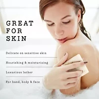 Lovery Handmade Goat Milk Soap Bars with Organic Shea Butter - 3Pack Hydrangea Rose Scent Made in USA