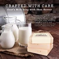 Lovery Handmade Goat Milk Soap Bars with Organic Shea Butter - 3Pack Patchouli Sandalwood Scent Made in USA